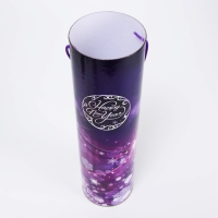 Новый год. Подарочная коробка, тубус &laquo;Happy New Year&raquo; 92х350 мм.