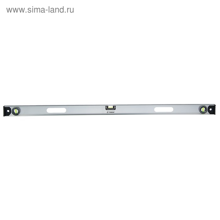 Уровень алюминиевый ТУНДРА "Рельс", 3 глазка (1 поворотный), 1200 мм