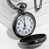 Часы карманные "Знаки зодиака", кварцевые, d-4.7 см