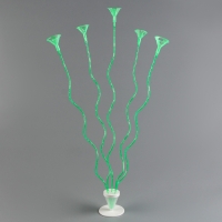 Набор &laquo;ВОЛНА&raquo;, палочка+держатель+подставка, набор 5 шт., зелёный