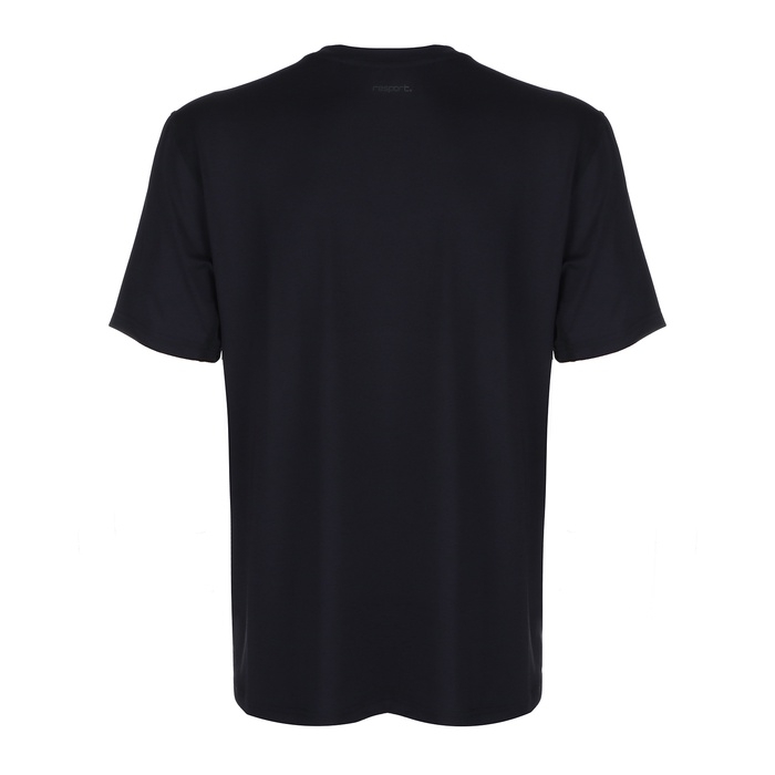 Футболка мужская со вставками, базовая, размер M (48), цвет черный