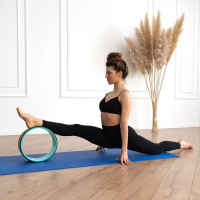 Йога-колесо Sangh «Лотос», 33×13 см, цвет мятный Йога-колесо Sangh «Лотос», 33×13 см, цвет мятный