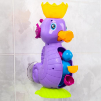 Набор игрушек для ванны «Мельница. Морской конёк», на присоске, стаканчик, Крошка Я Набор игрушек для ванны «Мельница. Морской конёк», на присоске, стаканчик, Крошка Я