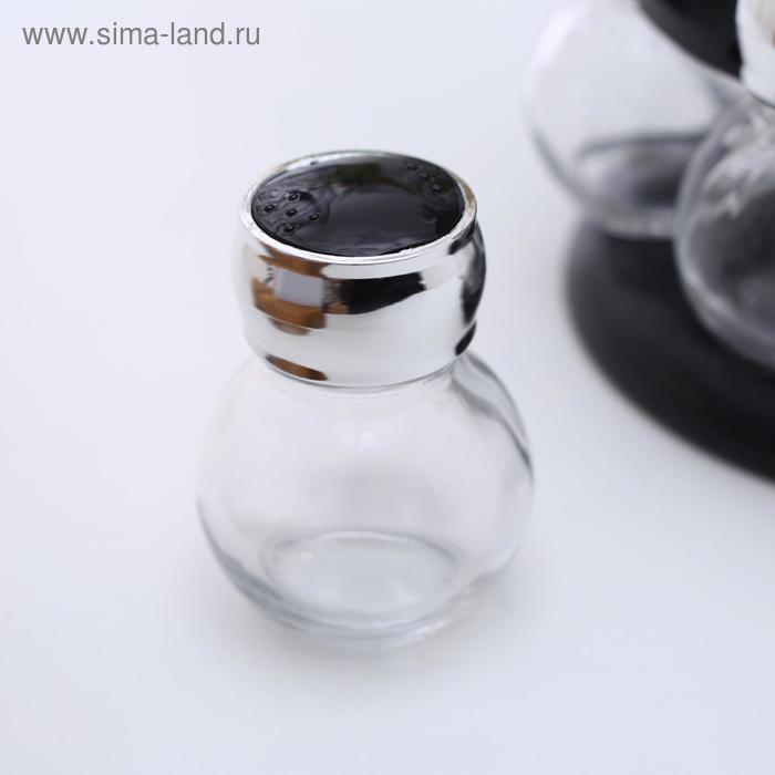 Набор для специй из стекла на подставке &laquo;Бабл&raquo;, 18&times;18&times;22 см, 12 шт