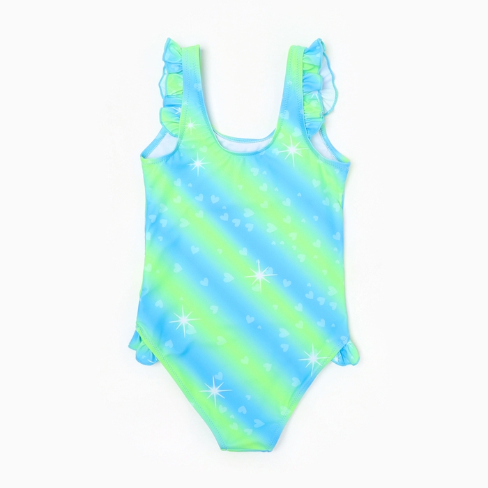 Купальник слитный для девочек, цвет голубой, рост 98-104 см