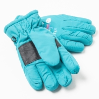 Перчатки детские, цвет бирюзовый, размер 15 Перчатки детские, цвет бирюзовый, размер 15