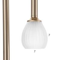 Светильник "Жаклин" 9х3Вт G4 бронза 30х30х180см Светильник "Жаклин" 9х3Вт G4 бронза 30х30х180см