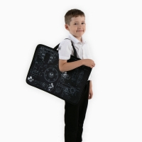 Папка для черчения и рисунков А3, 470х350х20 мм с ручками, текстильная,Микки Маус