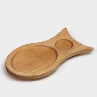 Доска для подачи рыбной продукции, пропитано минеральным маслом, 33&times;18 см, берёза