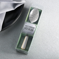 Ложка чайная с гравировкой «Настоящий мужик», в подарочной коробке, 3 х 14 см. Ложка чайная с гравировкой «Настоящий мужик», в подарочной коробке, 3 х 14 см.