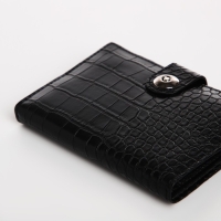 Обложка для документов 2 в 1: автодокументы, паспорт, цвет чёрный