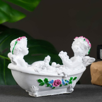 Фигура "Два ангелочка в ванной" 10х15см Фигура "Два ангелочка в ванной" 10х15см