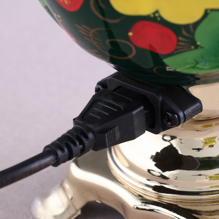 Набор &laquo;Маки на зелёном&raquo;, жёлудь, 3 предмета, самовар 3 л, заварочный чайник 0,7 л, поднос