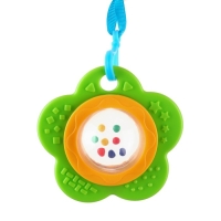 Растяжка - погремушка мягкая на кроватку/коляску &laquo;Зайка&raquo;, Крошка Я