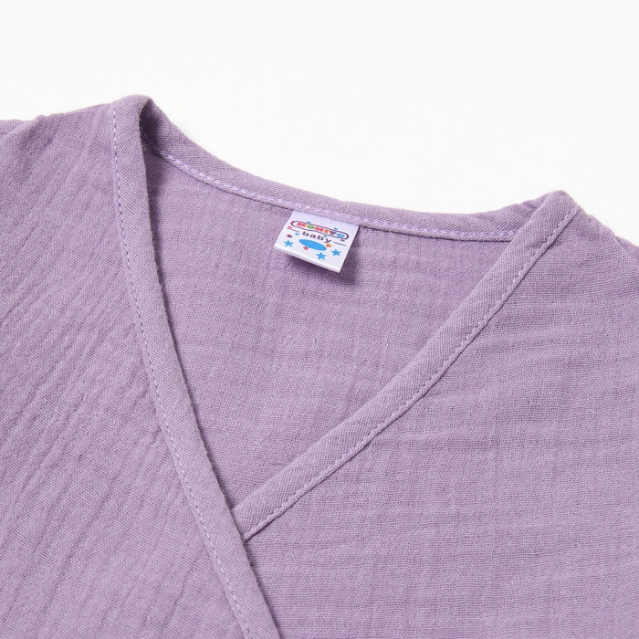 Распашонка детская, цвет сиреневый, рост 56 см