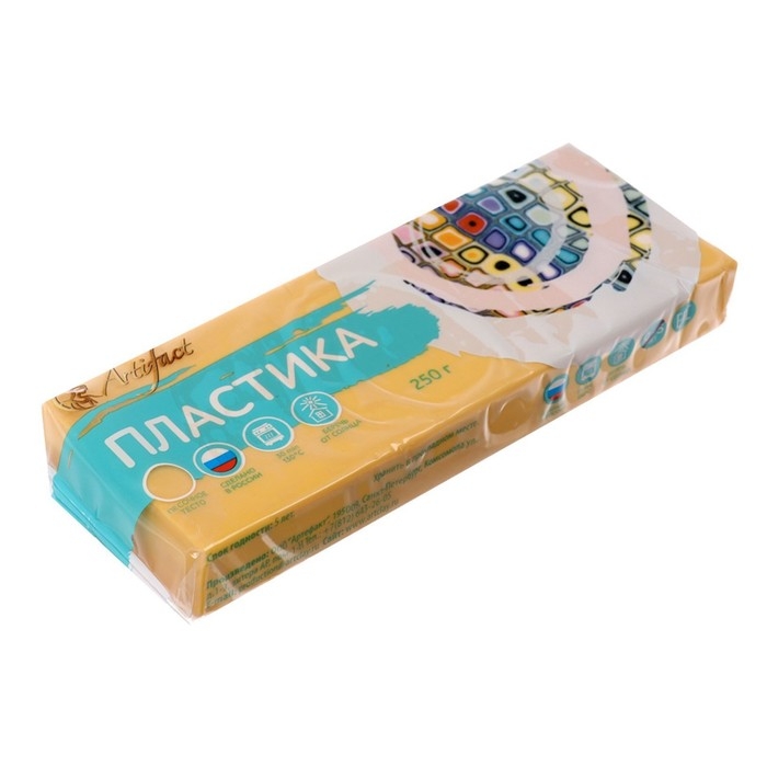 Пластика - полимерная глина, 250 г, песочное тесто Пластика - полимерная глина, 250 г, песочное тесто