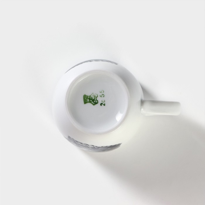 Кружка фарфоровая &laquo;Рысь&raquo;, 300 мл, белая