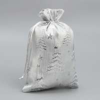 Мешочек подарочный парча «Новогодний лес», 16 х 24 см, Новый год Мешочек подарочный парча «Новогодний лес», 16 х 24 см, Новый год