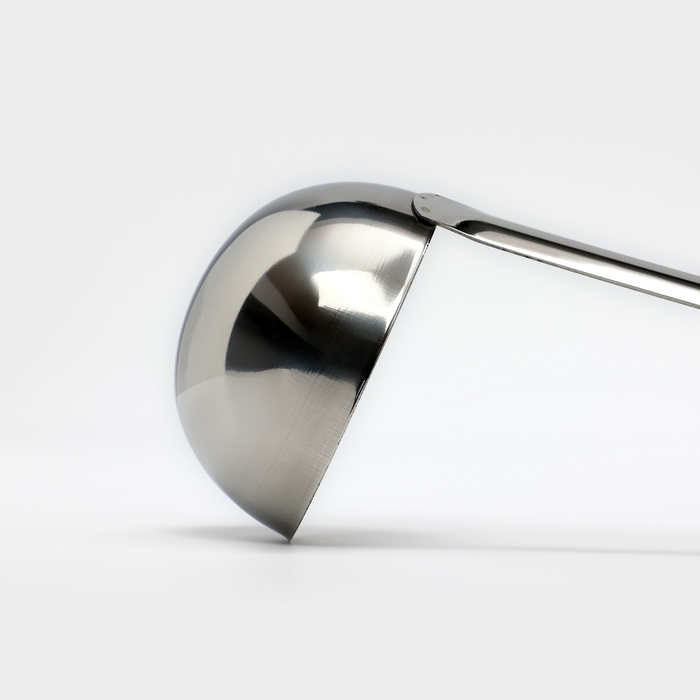 Половник из нержавеющей стали Доляна Everyday, 150 мл, 35&times;8,5 см, цвет серебряный