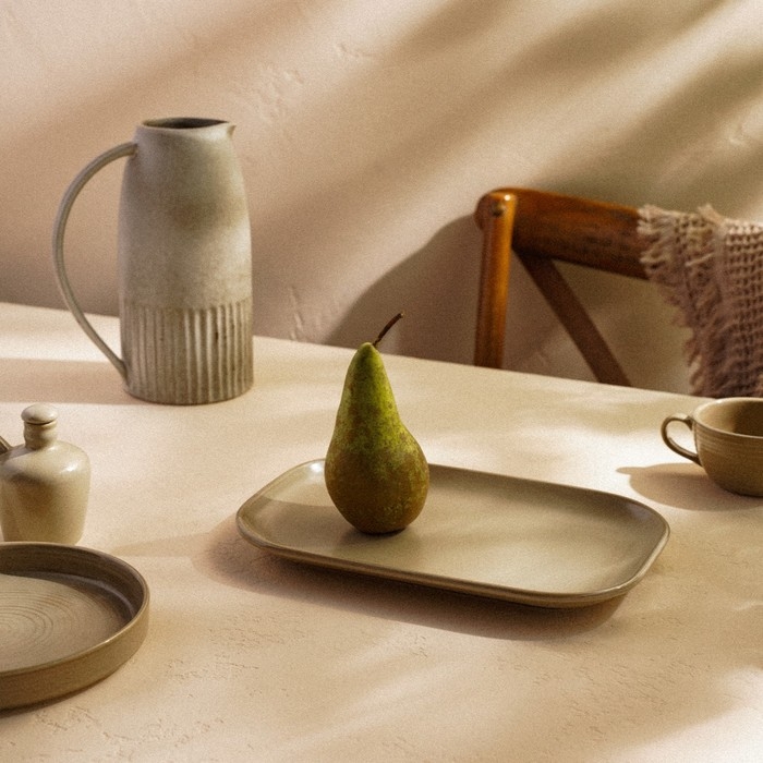 Блюдо фарфоровое SL Home «Песчаный бриз», 29,5×20 см, цвет бежевый Блюдо фарфоровое SL Home «Песчаный бриз», 29,5×20 см, цвет бежевый