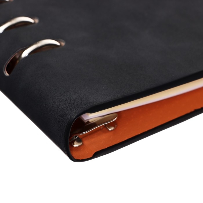 Органайзер на кольцах, формат А5, 90 листов, линия, с хлястиком, обложка кожзам МИКС Органайзер на кольцах, формат А5, 90 листов, линия, с хлястиком, обложка кожзам МИКС