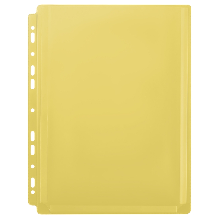 Файл-вкладыш А4,180 мкм, Calligrata TOP, ПВХ, с расширением, матовый, вертикальный, 5 штук, желтый лимон Файл-вкладыш А4,180 мкм, Calligrata TOP, ПВХ, с расширением, матовый, вертикальный, 5 штук, желтый лимон