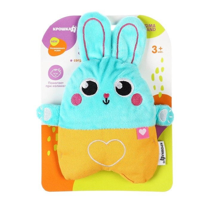 Игрушка грелка с вишневыми косточками &laquo;Заяц&raquo;, Крошка Я