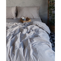 Постельное бельё Этель &laquo;Полоски&raquo; 2 сп, размер 180х210 см, 220х240 см, 50х70 см-2шт, цвет бежевый, 100% жатый хлопок, 140г