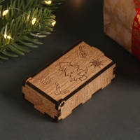 Новогодняя шкатулка "Ёлочка" 7х4х2 см Новогодняя шкатулка "Ёлочка" 7х4х2 см