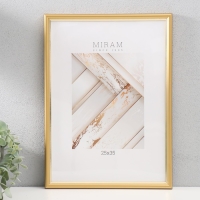 Фоторамка пластик "МИРАМ" 25х35 см, золото (пластиковый экран) Фоторамка пластик "МИРАМ" 25х35 см, золото (пластиковый экран)
