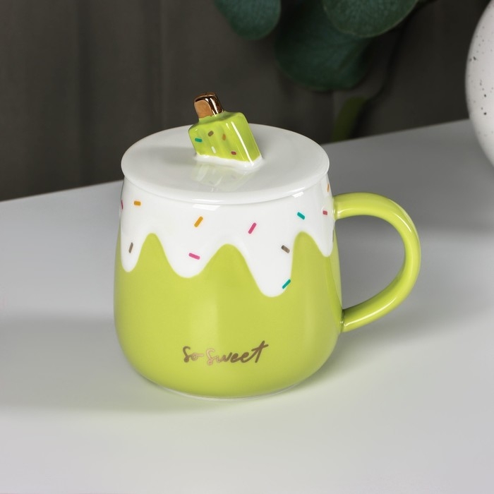 Кружка керамическая &laquo;Нежное мороженое&raquo;, 380 мл, цвет МИКС