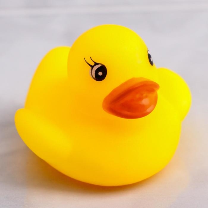 Набор резиновых игрушек для ванны &laquo;Резиновые уточки&raquo;, 4,5 см, с пищалкой, 6 шт., Крошка Я