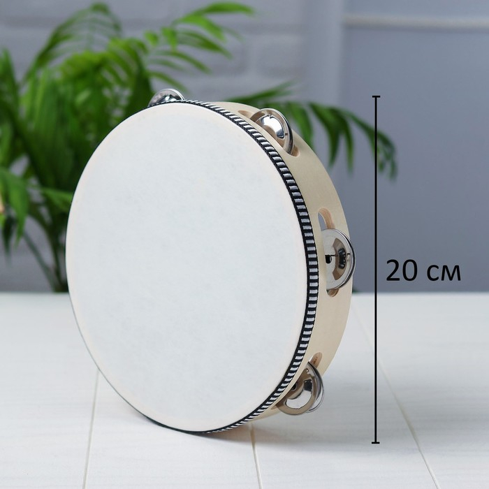 Бубен &laquo;Классика&raquo;, 12 тарелок, 20 &times; 20 &times; 4,3 см