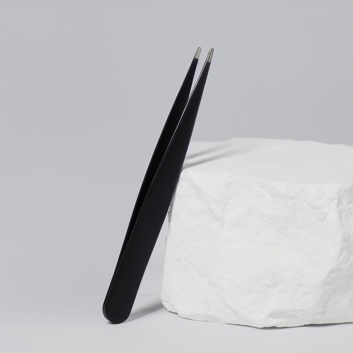 Пинцет заострённый, 9 см, цвет чёрный Пинцет заострённый, 9 см, цвет чёрный