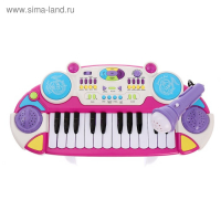 Синтезатор «Звезда» со стульчиком и микрофоном, 24 клавиши, 10 функций Синтезатор «Звезда» со стульчиком и микрофоном, 24 клавиши, 10 функций