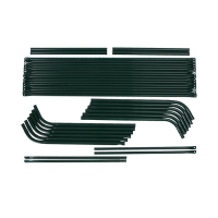 Мини-теплица, 3,7 &times; 1,4 &times; 1,15 м, стальной каркас d = 16 мм, спанбонд 60 г/м&sup2;