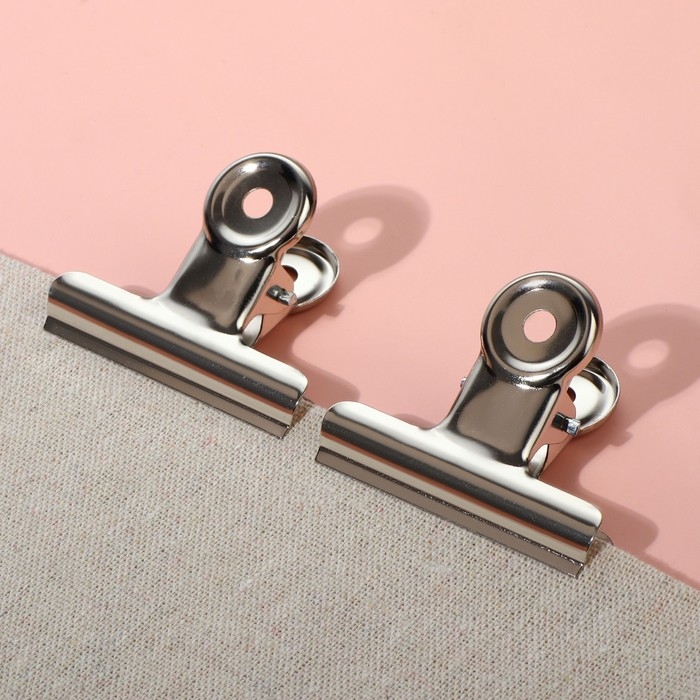 Зажимы для кроя, 5,2 см, 5 шт, цвет серебряный Зажимы для кроя, 5,2 см, 5 шт, цвет серебряный