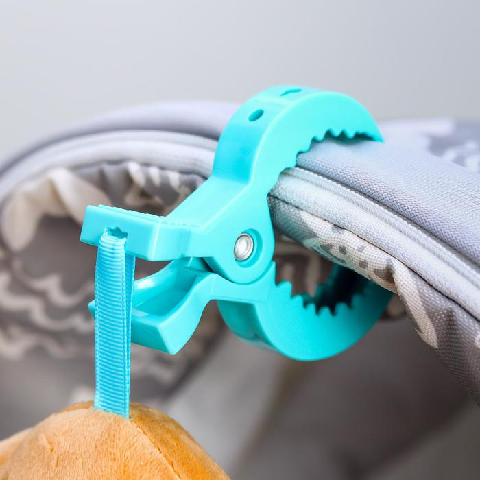 Подвеска - погремушка &laquo;Щенок Маф&raquo;, прорезыватель, цвет синий, на кроватку, коляску, Крошка Я