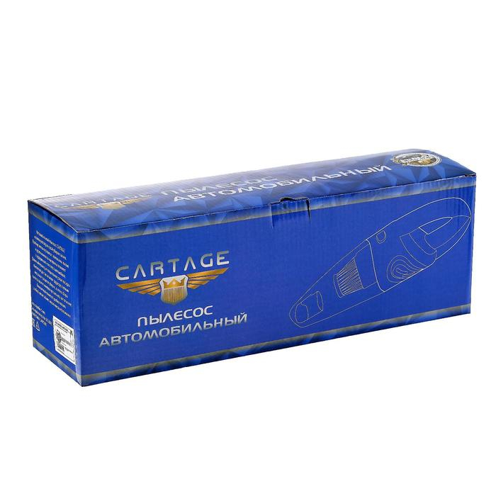 Пылесос автомобильный CARTAGE TURBO, беспроводной, 5 насадок, 100 Вт, 12 В, черный Пылесос автомобильный CARTAGE TURBO, беспроводной, 5 насадок, 100 Вт, 12 В, черный