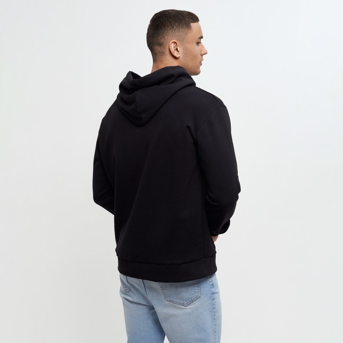 Худи мужское MINAKU: Casual Collection, цвет чёрный, размер 52