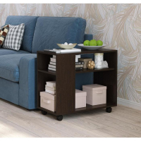 Стол журнальный Бруно на колесиках, 700х350х600, Венге Стол журнальный Бруно на колесиках, 700х350х600, Венге