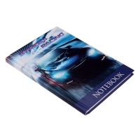 Блокнот А6, 64 листа в клетку "Тачка", твёрдая обложка, глянцевая ламинация, блок офсет