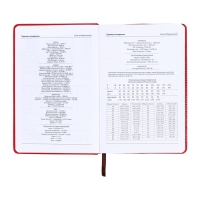 Ежедневник недатированный, А5, 140л, клетка, обл.кожзам, с хлястиком, Стайл, красный