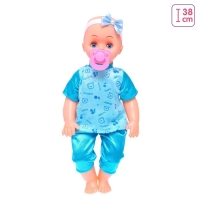 Пупс музыкальный «Кроха», в костюмчике, МИКС Пупс музыкальный «Кроха», в костюмчике, МИКС