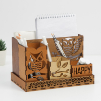 Органайзер для канцелярии настольный &laquo;Совы&raquo;