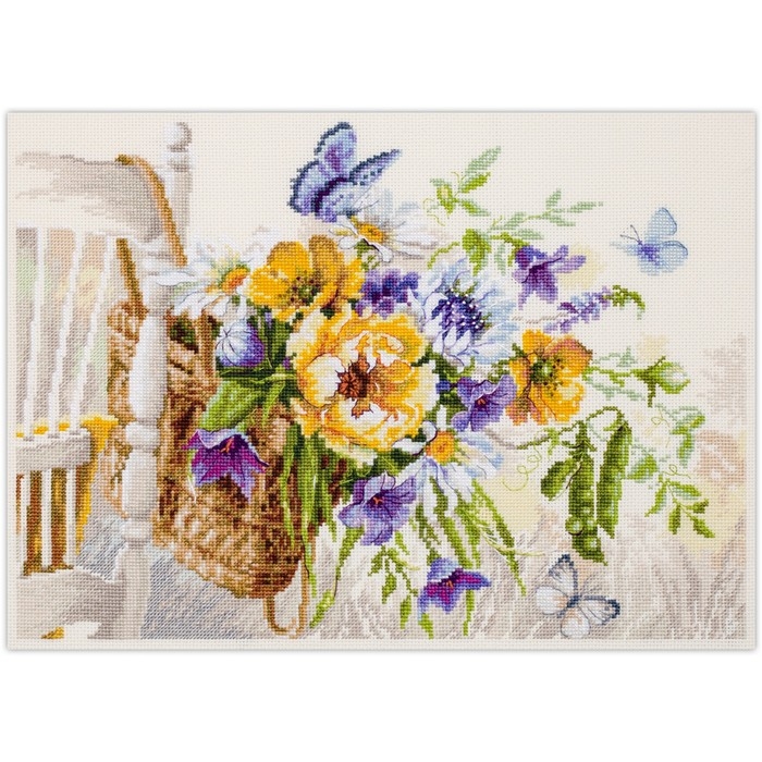 Набор для вышивания "Лето в корзинке" 38 х 28