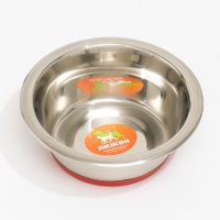 Миска стандартная с нескользящим силиконовым основанием, 400 мл, красная Миска стандартная с нескользящим силиконовым основанием, 400 мл, красная