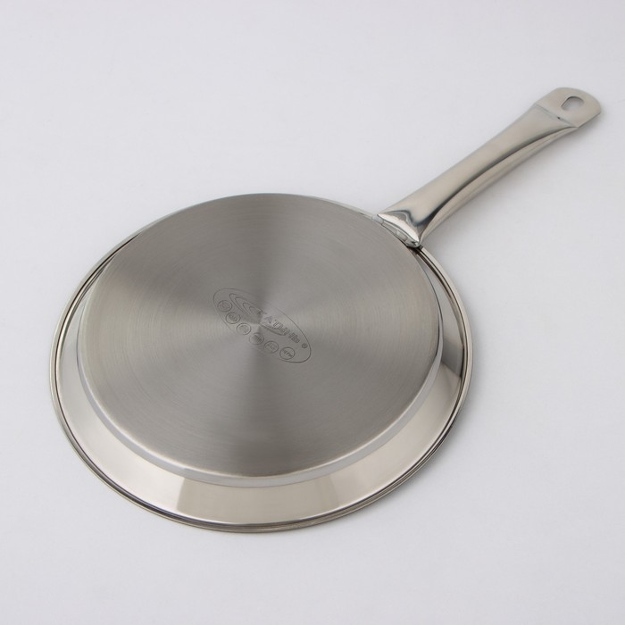 Блинница &laquo;Общепит&raquo;, d=24 см, толщина стенок 0,6 мм, дно ТРС 3,5 мм, индукция