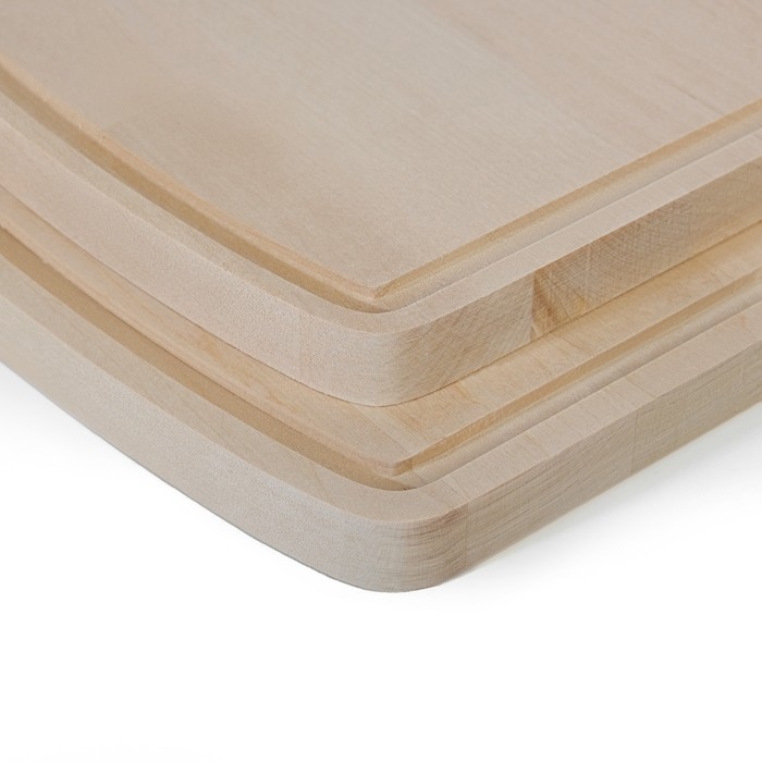 Набор досок разделочных из березы на подставке, 2 шт, 18х22 см и 22х26 см