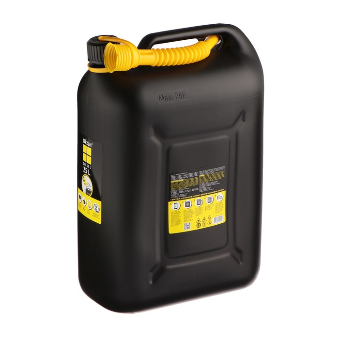 Канистра ГСМ Oktan DIESEL, 25 л, пластиковая, черная Канистра ГСМ Oktan DIESEL, 25 л, пластиковая, черная